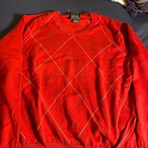 Jos A Bank Argyle Sweater